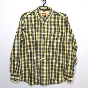 Izod Plaid Button Down Shirt XL